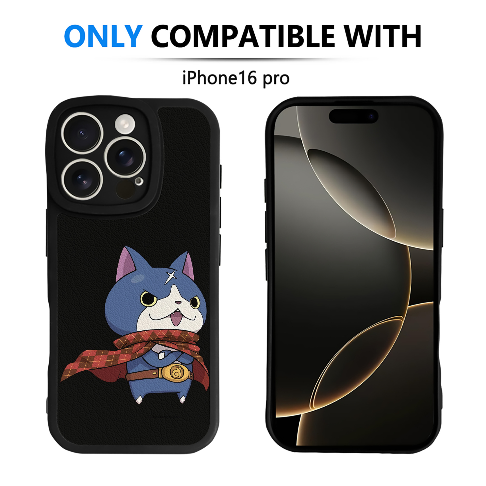 （画像用） 妖怪ウォッチ Yo-kai Watch 【iPhone 16シリーズ対応】シリコンスマホケース（レザー調） 材質：シリコン